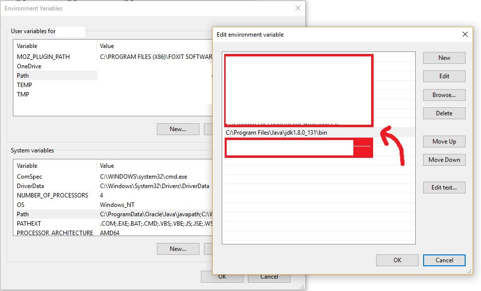 how to set up java environment in windows 10