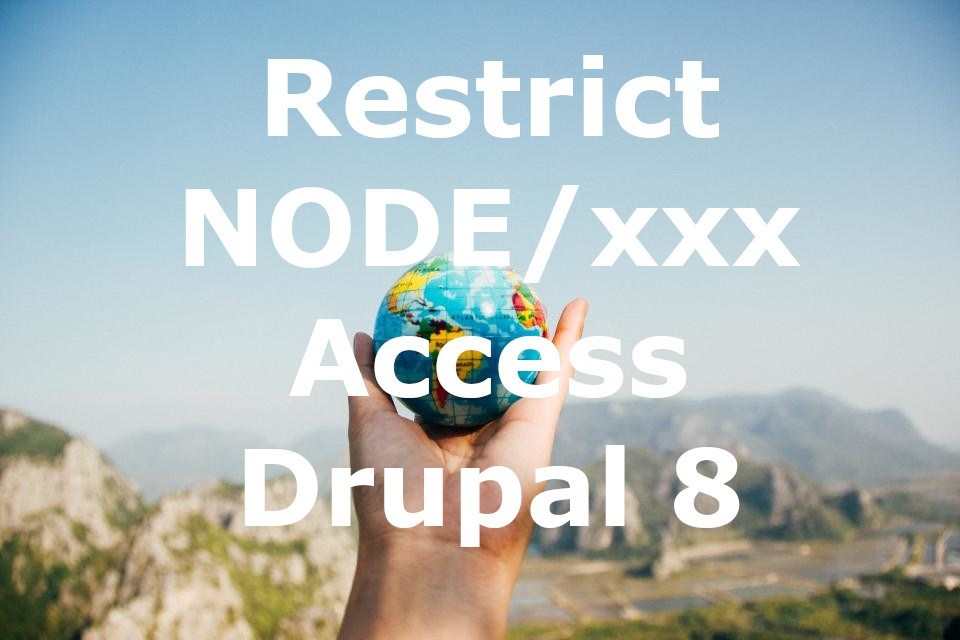 block node access node/xxx in drupal 8