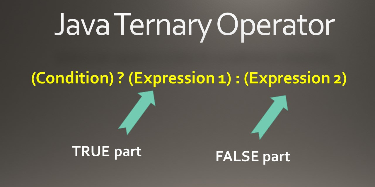 ternary operator with assignment java
