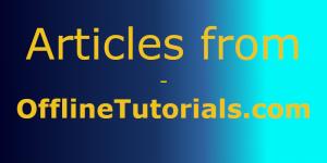 Articles from OfflineTutorials.com