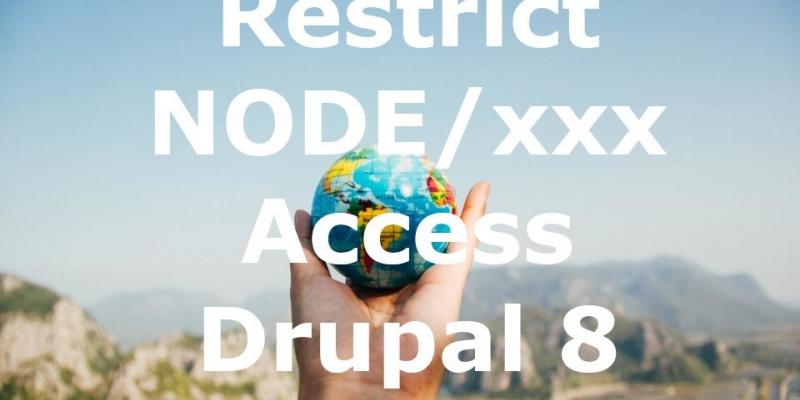 block node access node/xxx in drupal 8