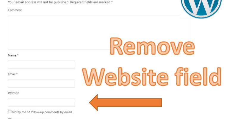 website url field in comment form of wordpress