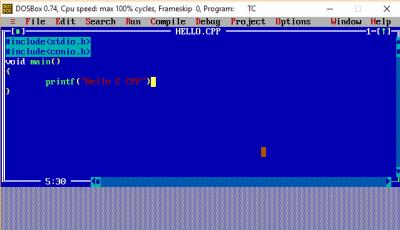 turbo c cpp screenshot