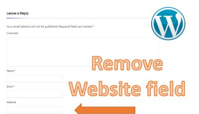 website url field in comment form of wordpress