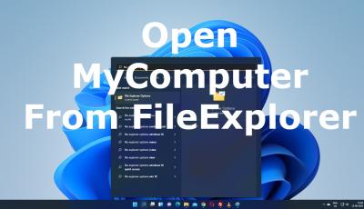 Open My Computer from File Explorer