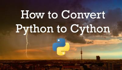Convert Python to Cython