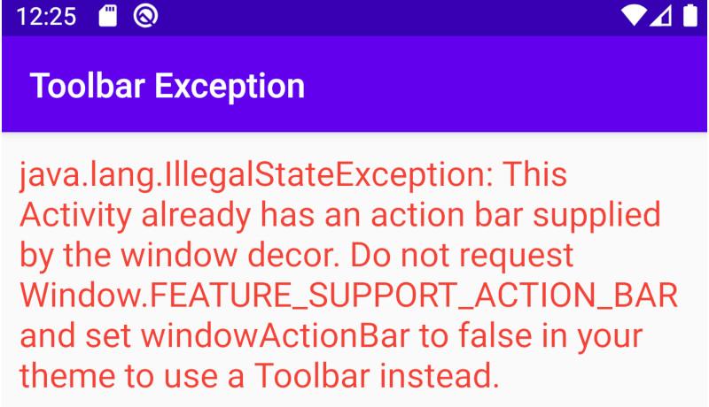 Android Action Bar Already Supplied By Window Decor